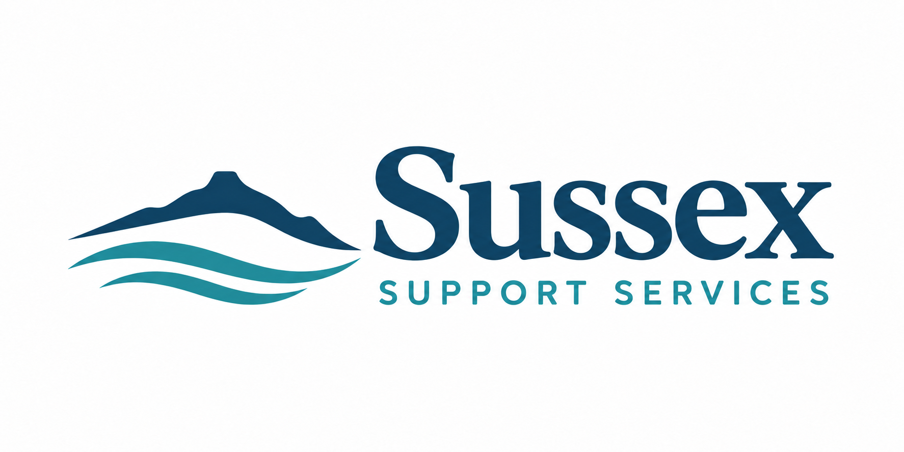 Sussex Support Services — mountain and coastal waves